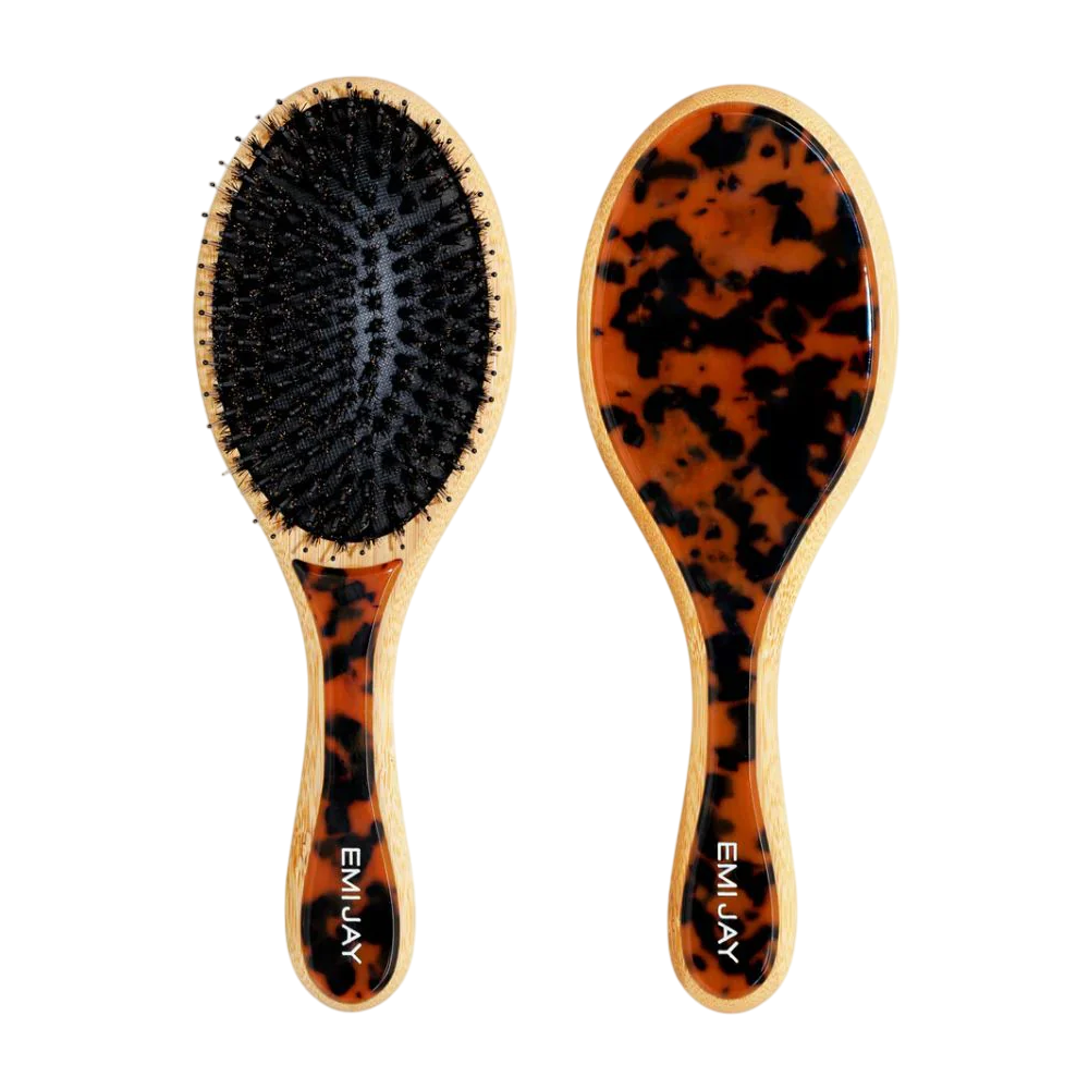 EMI JAY Flat Brush in Tortoise - Овальна щітка для волосся «Tortoise» EMI JAY Flat Brush in Tortoise - Овальна щітка для волосся «Tortoise»
